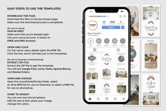 Boho Decor Green Instagram Templates| CANVA-PS-AI Product Image 10