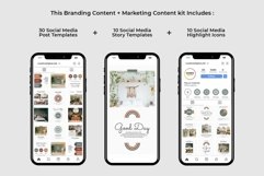 Boho Decor Green Instagram Templates| CANVA-PS-AI Product Image 3