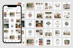 Boho Decor Green Instagram Templates| CANVA-PS-AI Product Image 4