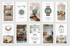 Boho Decor Green Instagram Templates| CANVA-PS-AI Product Image 5
