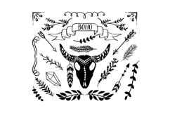 Boho Design Elements SVG Cut File Product Image 1