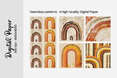 Summer Boho digital paper Seamless backgrounds Product Image 1