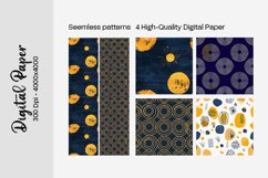 Summer Boho digital paper Seamless backgrounds Product Image 1
