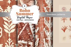 Summer Boho digital paper Seamless backgrounds Product Image 2