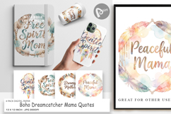 Boho Dreamcatcher Mama Digital Paper Product Image 1