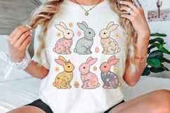 Boho Easter Bunny PNG, Floral Easter PNG, Easter Bunny Product Image 3