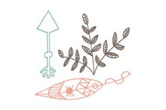 Boho Elements SVG Cut File Product Image 1