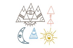 Boho Elements SVG Cut File Product Image 1
