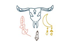 Boho Elements SVG Cut File Product Image 1