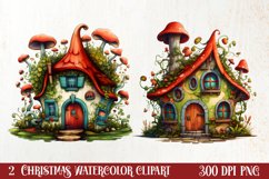 Boho Fairy Christmas Clipart Sublimation, Christmas Clipart Product Image 1
