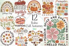Boho Fall Autumn Sublimation Bundle Product Image 1