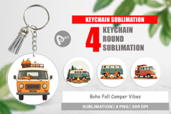 Keychain Boho Fall Camper Product Image 1