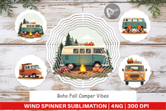 Wind Spinner Boho Fall Camper Product Image 1