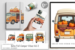Digital Paper Boho Fall Camper Product Image 1