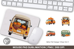 Mouse Pad Boho Fall Camper Product Image 1