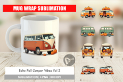 Mug Wrap Boho Fall Camper Product Image 1