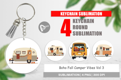 Keychain Boho Fall Camper Product Image 1