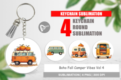 Keychain Boho Fall Camper Product Image 1