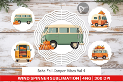Wind Spinner Boho Fall Camper Product Image 1