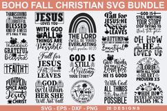 Boho Fall Christian SVG Bundle - Christian SVG Bund, Fall Product Image 1