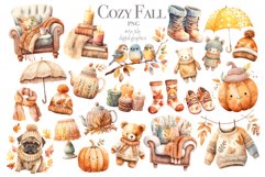 Cozy Fall Clipart Product Image 1
