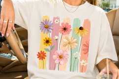 Boho Floral Brush Stroke PNG Design Product Image 3