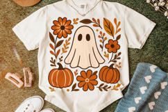 Pumpkin PNG, Boho Floral Fall PNG, Autumn PNG, Halloween PNG Product Image 5