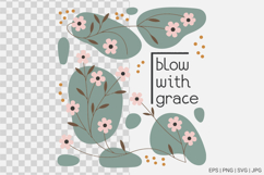 Boho Flower Inspiration Quotes SVG PNG Sublimation Bundle Product Image 5