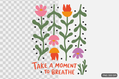 Boho Flower Inspiration Quotes SVG PNG Sublimation Bundle Product Image 11