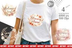Boho Floral Mama Sublimation Product Image 1