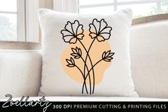 Boho flower SVG Cut Files Floral SVG Vintage Summer Vectors Product Image 3