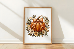 Boho Floral Pumpkin PNG Product Image 5
