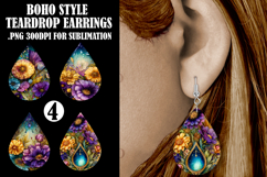 Boho Teardrop Earring, Boho Floral Drop Earring Designs, s1 Product Image 1