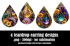 Boho Teardrop Earring, Boho Floral Drop Earring Designs, s2 Product Image 2