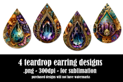 Boho Teardrop Earring, Boho Floral Drop Earring Designs, s3 Product Image 2