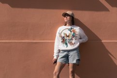 Boho Flower Butterfly Watercolor Flower Clipart Product Image 4