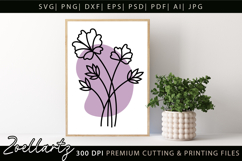 Boho flower SVG Cut Files Floral SVG Summer Flower Vectors Product Image 2