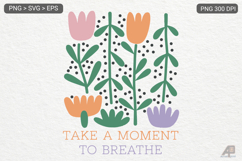 Boho Flower Inspiration Quotes SVG PNG Bundle Product Image 12