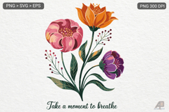 Boho Flower Inspiration Quotes SVG PNG Bundle Product Image 13