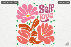 Boho Flower Inspiration Quotes SVG PNG Product Image 1