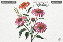 Boho Flower Inspiration Quotes SVG PNG Product Image 1