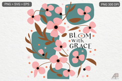 Boho Flower Inspiration Quotes SVG PNG Product Image 1