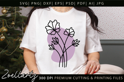 Boho flower SVG Cut Files Floral SVG Summer Flower Vectors Product Image 1