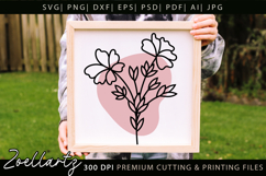 Boho flower SVG Cut Files Floral SVG Summer Flower Vectors Product Image 3