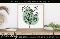 Boho flower SVG Cut Files Floral SVG Summer Flower Vectors Product Image 3