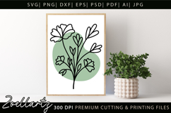 Boho flower SVG Cut Files Floral SVG Summer Flower Vectors Product Image 4