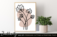 Boho flower SVG Cut Files Floral SVG Vintage Summer Vectors Product Image 5