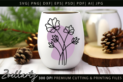 Boho flower SVG Cut Files Floral SVG Summer Flower Vectors Product Image 3