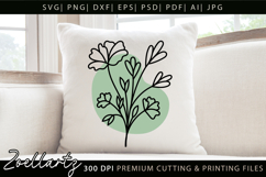 Boho flower SVG Cut Files Floral SVG Summer Flower Vectors Product Image 5