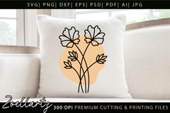 Boho flower SVG Cut Files Floral SVG Summer Flower Vectors Product Image 2